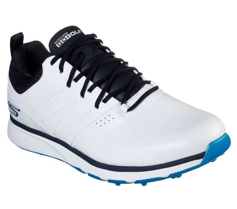 Skechers Herr Vita/Blå Sneakers - Go Golf Mojo - Punch Shot - Sverige (VIUBZ-9162)